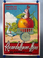 Carot - Litho - Cartel Naranjas Rillacer, c1940 - Années, Antiek en Kunst
