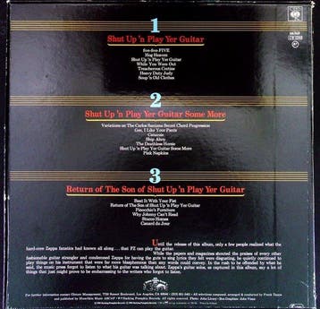 Frank Zappa - Shut Up n Play Yer Guitar (3LP Box-Set) -