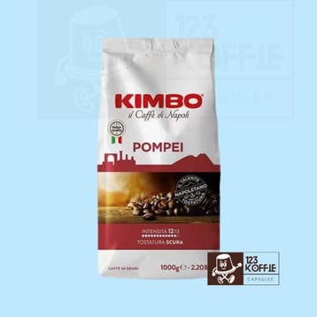 Kimbo Pompei Koffiebonen 1kg – Intense Napolitaanse Dark, Verzenden