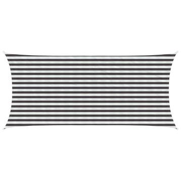 vidaXL Zonneschaduwzeil 2 x 4 m HDPE Rechthoekig Antraciet, Verzenden, Nieuw