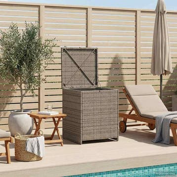 vidaXL Kussenbox 55 x 55 x 69 cm staal, Tuin en Terras, Verzenden, Nieuw