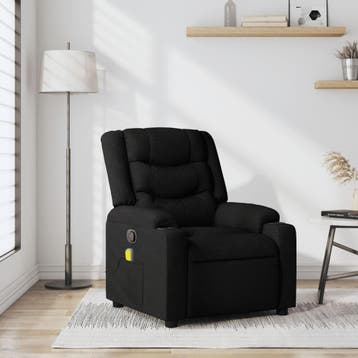 vidaXL Massagestoel met zwarte stof, Verzenden, Nieuw