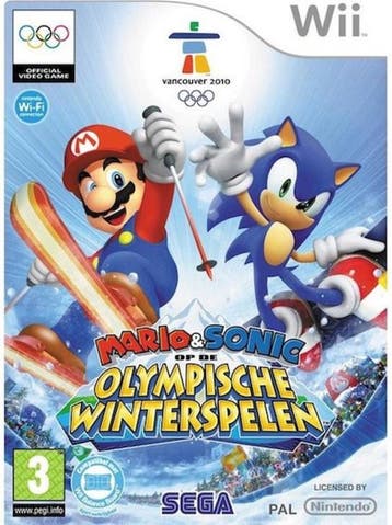 Mario & Sonic op de Olympische Winterspelen (Wii Games), Ophalen of Verzenden, Zo goed als nieuw