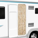 vidaXL Vliegengordijn 56x185 cm chenille beige, Verzenden