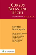 Europees belastingrecht / 2023-2024 / Cursus Belastingrecht, Boeken, Verzenden, Gelezen