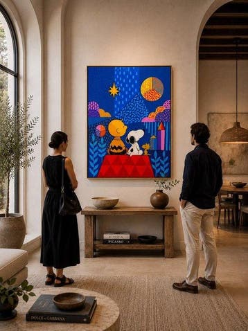 Adri Q - XL - Snoopy y Charlie Brown bajo las Estrellas