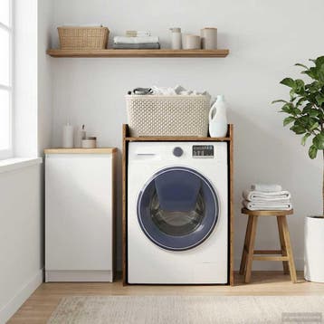vidaXL Wasmachinekast Oudhout 67,5 x 48 x 97 cm Bewerkt hout, Huis en Inrichting, Verzenden, Nieuw