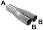 Y-stuk uitlaat div. Diameters, Ophalen of Verzenden