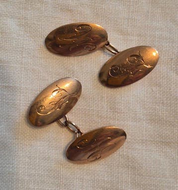 Sans prix de réserve - Boutons de manchette - 9 carats Or