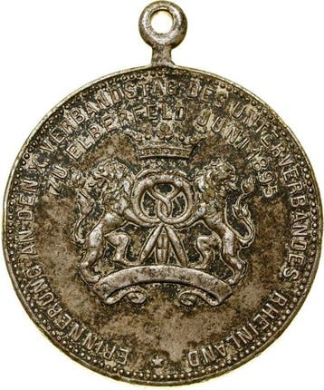 Duitsland, Wuppertal. Historical Medal Juni 1895 Elberfeld, Postzegels en Munten