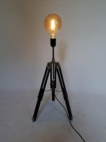 Lampe de table - Bois, Métal