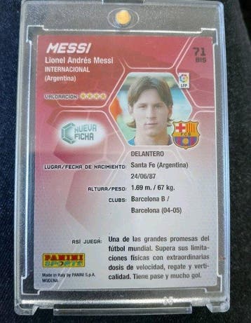 2005/06 Panini Megacracks Lionel Messi - 1 Card - Good (GD), Nieuw