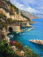 Guido Vuotto (1964) - Costiera di amalfi (Sorrento), Antiek en Kunst