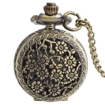 Fako - Zakhorloge - XXL - Bloemen Open - Ø 47mm -, Handtassen en Accessoires, Horloges | Heren, Verzenden, Nieuw