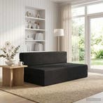 vidaXL Vouwbare Sofa Bed Zwart 152 x 86,5 x 60 cm Stof, Verzenden, Nieuw