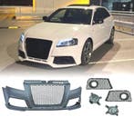 PARE CHOCS AVANT AUDI A3 8P 08-12 LOOK RS3 PDC + ANTIBROUILL, Autos : Pièces & Accessoires, Verzenden