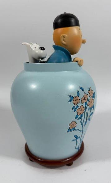 Hergé - 1 Beeldje - Tintin - Potiche Lotus Bleu - Patrick, Nieuw