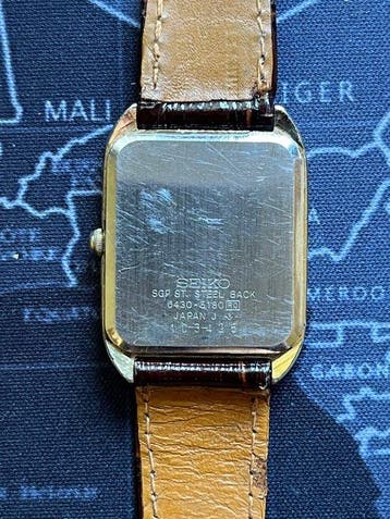 Seiko - Tank Gold Plated - Zonder minimumprijs - 6430-5180 -