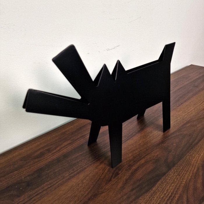 José Soler Art - The Dog KH. Black - NO Reserve, Antiquités & Art, Art | Objets design