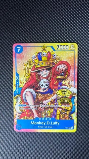 Bandai - 2 Card - One Piece - Monkey D. Luffy P-043 / P-010, Nieuw