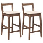 2x Barkrukken massief hout | Tweede kansje | OP = OP, Verzenden