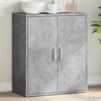 vidaXL Dressoir 79x38x80 cm bewerkt hout betongrijs, Huis en Inrichting, Verzenden, Nieuw