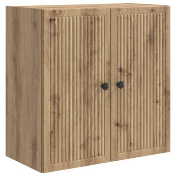 vidaXL Wandkast Artisanaal eiken 59 x 31 x 60 cm Bewerkt, Verzenden