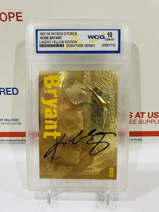 1997/98 Skybox Kobe Bryant Gesigneerde kaart, Limited, Verzamelen, Stickers