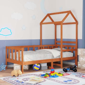 vidaXL Dagbed Set 2 st Wasbruin Massief grenenhout, Huis en Inrichting, Verzenden, Nieuw