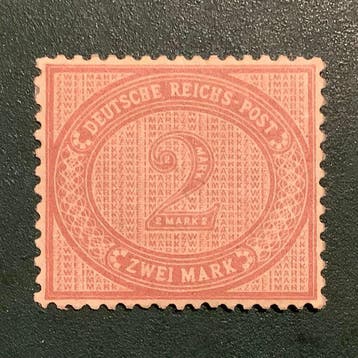 Duitse Rijk 1875 - 2 Mark Innerdienst perfecte centrage in, Gestempeld