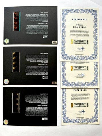 The Fast and the Furious – Rare Set of 3 Mounted 35mm Film, Nieuw