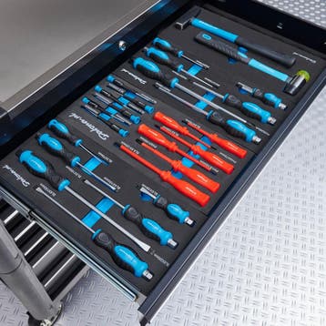 Datona Gereedschapswagen tech-line 100 cm + 154-delige, Ophalen of Verzenden, Nieuw