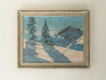 German School (XX), signed M. Meess - Landscape, Garmisch