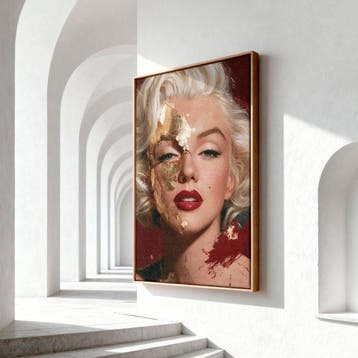 Iconica - Marilyn Monroe in Gold Leaf - unique 1/1 XXL (150
