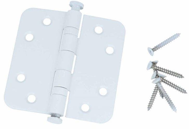 Kogellagerscharnier 8989 mm ronde hoek wit, Bricolage & Construction, Serrurerie de bâtiment & Dispositif de fermeture, Enlèvement ou Envoi