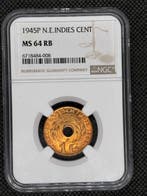 Nederlands-Indië. 1 Cent 1945 P NGC MS64RB (Zonder