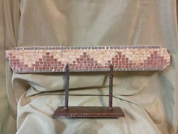 Pierre Mosaïque - 22 cm - 3 répliques de mosaïques romaines