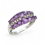 Zonder minimumprijs - Harry Ivens - Ring Zilver - Amethist