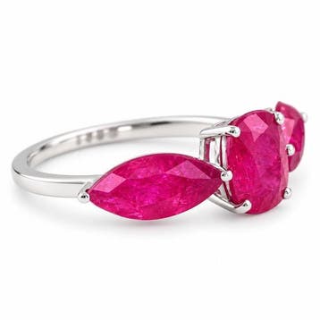 Zonder minimumprijs - Ring - 14 karaat Witgoud - 3.66ct. tw., Handtassen en Accessoires, Nieuw