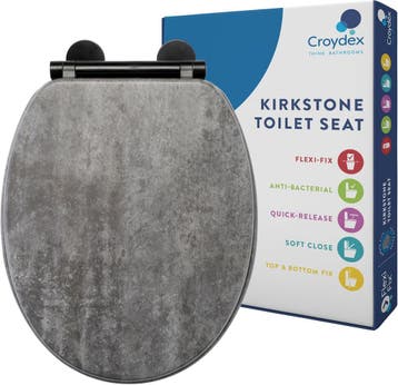 Abattant WC Flexi-Fix effet ardoise : retour client a -33%, Bricolage & Construction, Verzenden