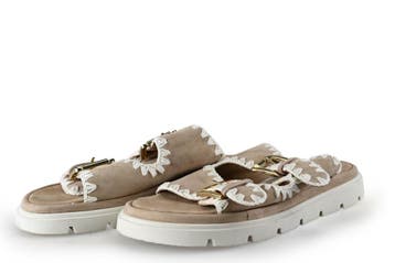 Maruti Slippers in maat 42 Beige, Kleding | Dames, Slippers, Verzenden, Beige, Zo goed als nieuw