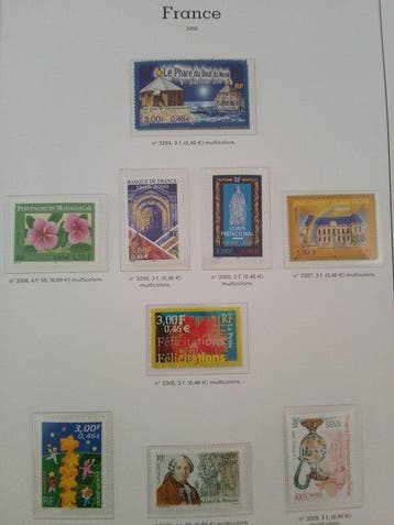 France 2000/2000 - Collection complète, Gestempeld