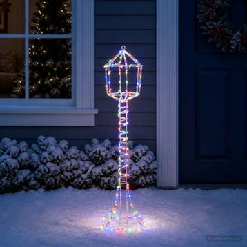 vidaXL Led-kerststraatlantaarn LOVIISA 160 LEDs Meerkleurig, Verzenden, Nieuw