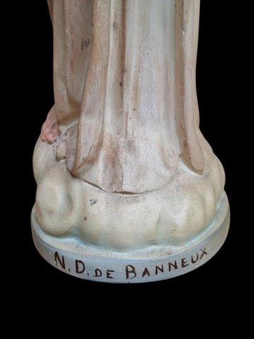 Maucci - Guelfi - Beeld, N.D. de Banneux - 43 cm - Gips
