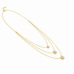 Collier - 14 carats Or jaune - 3.51ct. tw. Diamant (Cultivé, Nieuw