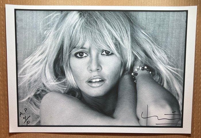 Bert Stern (1929–2013) - Bert Stern signed Famous Bridget, Antiek en Kunst, Kunst | Designobjecten