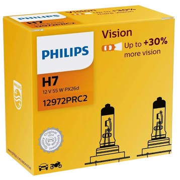 Philips H7 Vision 55W 12V 12972PRC2 Autolampen (2 stuks), Verzenden, Nieuw