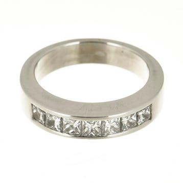 Ring - 18 karaat Witgoud Diamant (Natuurlijk), Nieuw