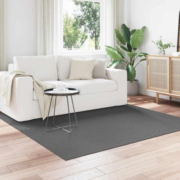 vidaXL Binnen- en buitenkleed PALMERAS Antraciet 120 x 120, Verzenden, Nieuw