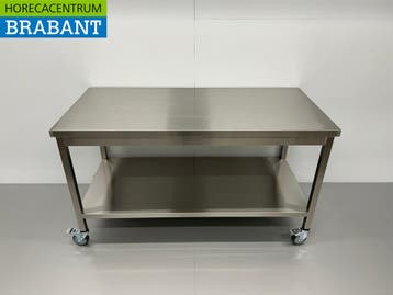 Table de travail mobile sur roulettes en acier inoxydable, Verzenden